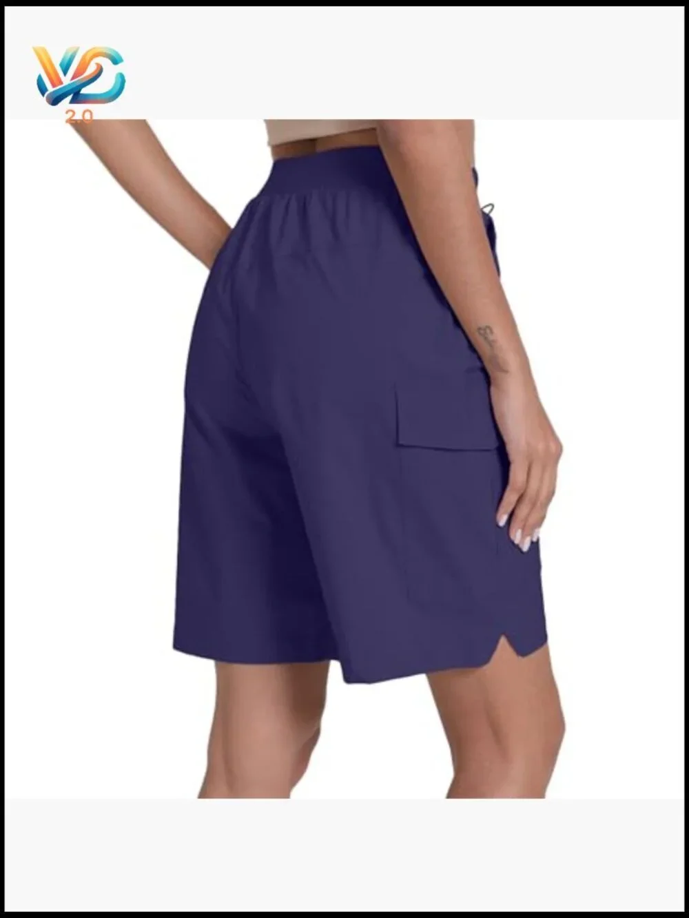 Women's Hiking Cargo Shorts Quick Dry Lightweight Athletic Golf Travel